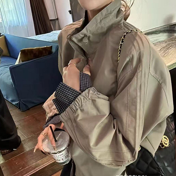 Korean-style super stylish women's jacket, loose and casual, cool and chic, age-reducing, loose-fitting jacket for petite women Korean-style super stylish women's jacket, loose and casual, cool and chic, age-reducing, loose-fitting jacket for petite women