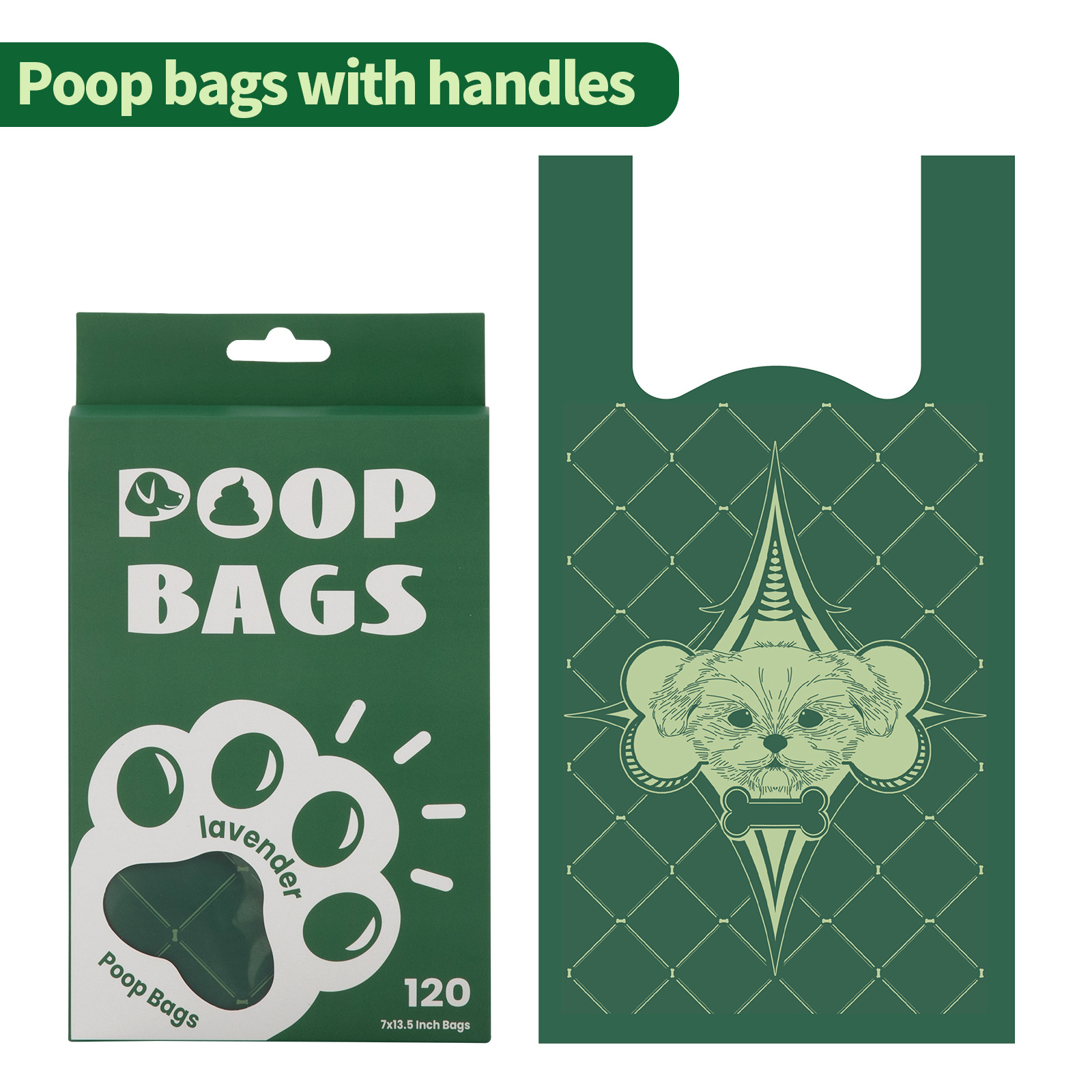 Transfronterizos de mano bolsa de excremento de perro chaleco EPI bolsa de arena 1.5 seda degradable bolsa de arena de gato bolsa de basura de mascotas