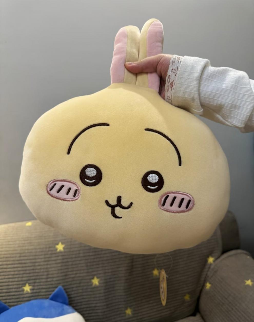 Cartoon Cute Ji Yi Plush Car Headrest Neck Pillow Seat Cushion Lumbar Support Car Interior Decoration