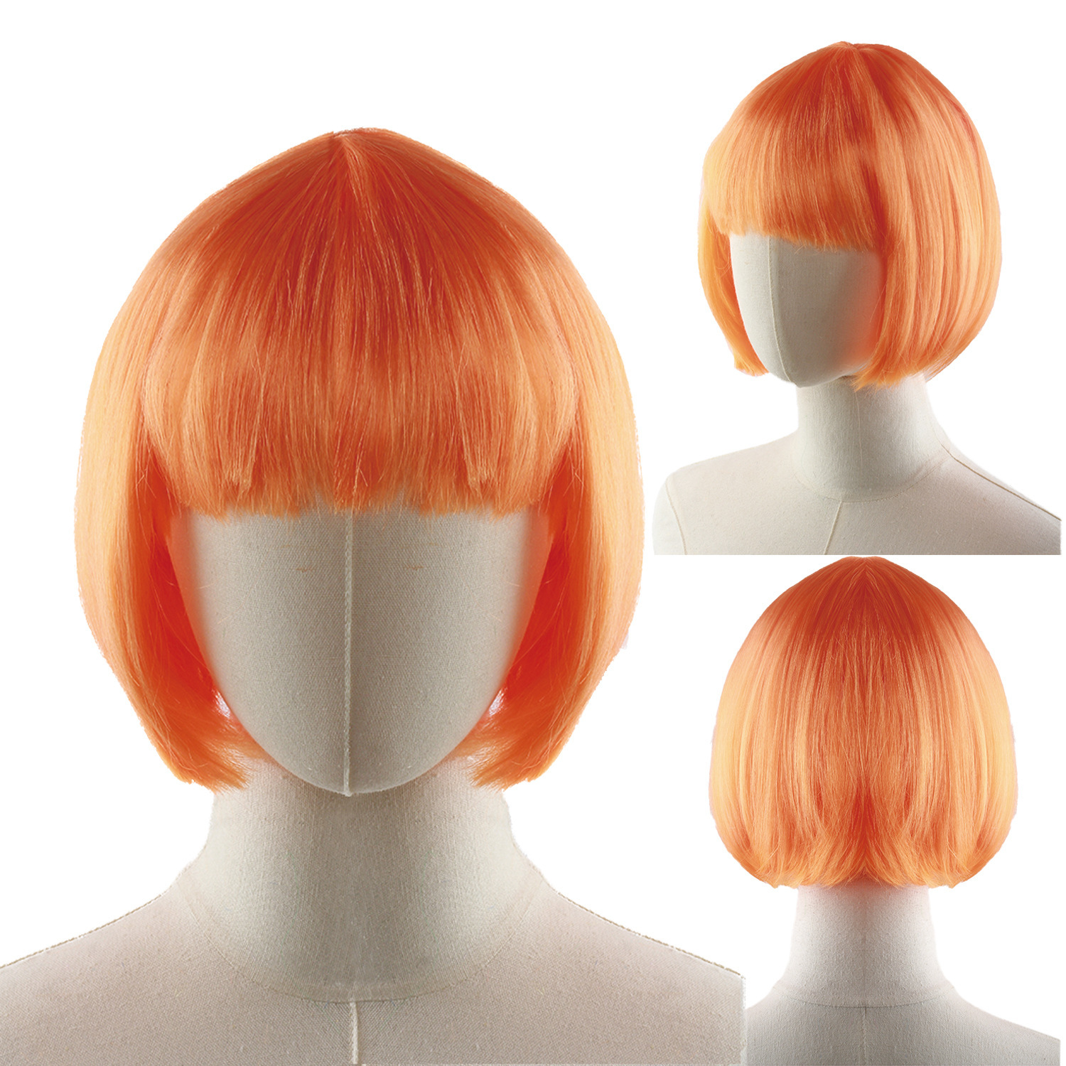 Bar show cosplay pelucas mujeres cabello corto colorido pelo Bobo Halloween anime Bobo al por mayor en stock