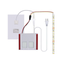 一体双键镜子开关 智能镜用 12W 24W 36W 一体双开触摸开关 套装