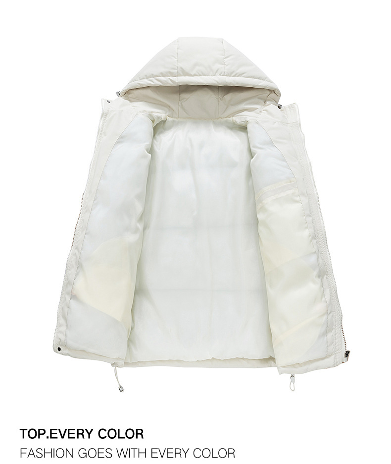Padded Winter Jacket For Men Hooded Warm Thickened Casual Style_voghion.com