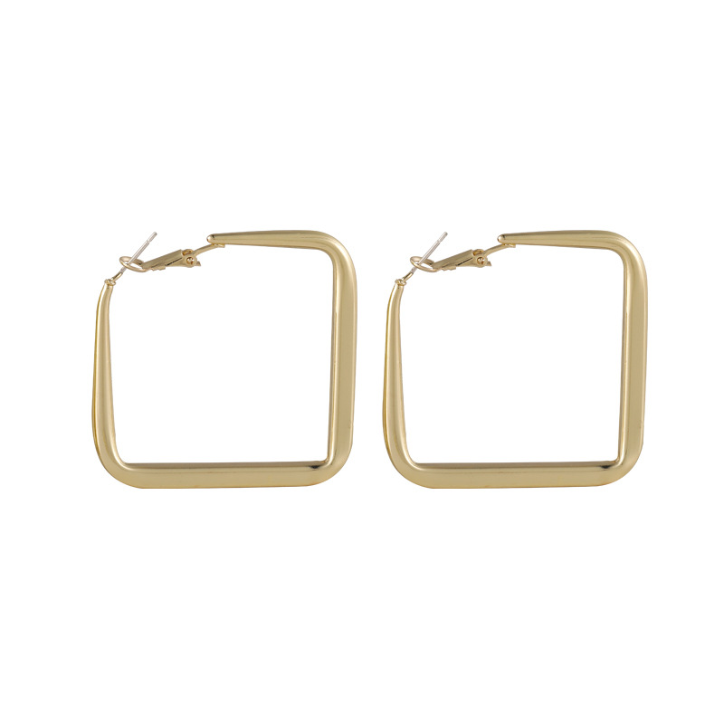 Simple Square Alloy Earrings Wholesale display picture 9