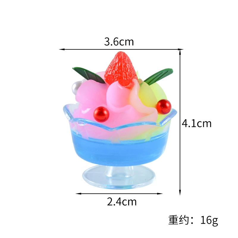 "Small realistic cream pendant, dessert food play, new collection"