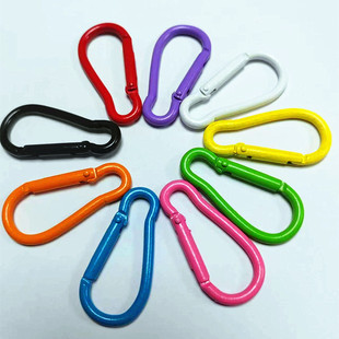 Factory wholesale baking paint No. 5 Hulu -shaped mountain climbing aluminum D -shaped color climbing outdoor supplies climbing buckle