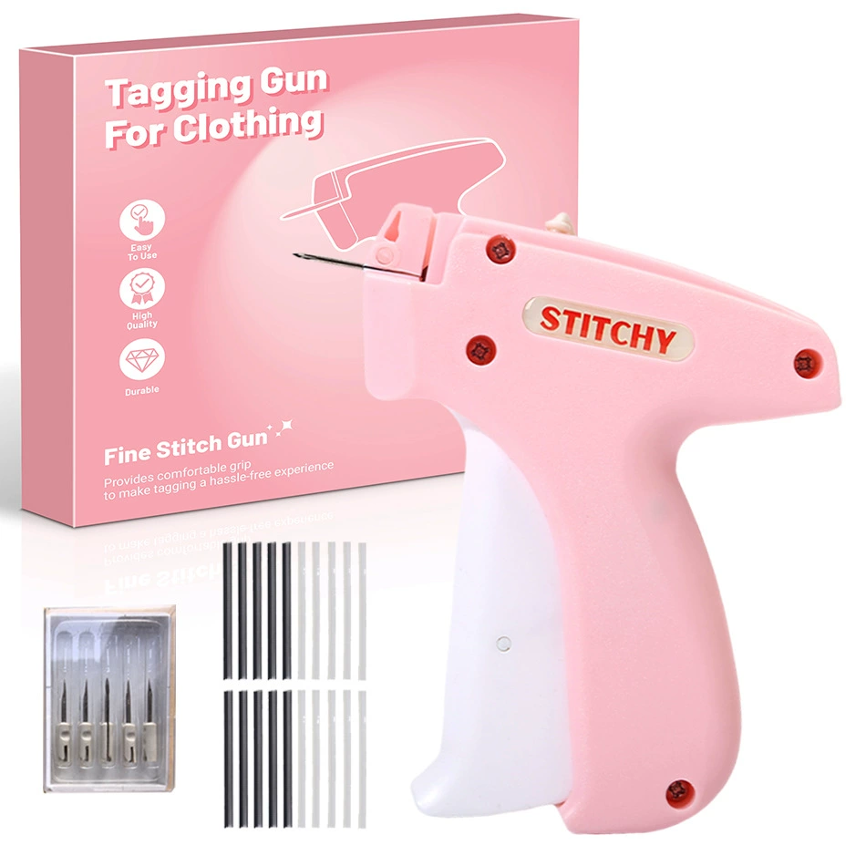 Микро-клеевой пистолет для одежды Amazon, пистолет для этикеток, мини-ручной пистолет для быстрого пришивания, машинка для крепления ярлыков.