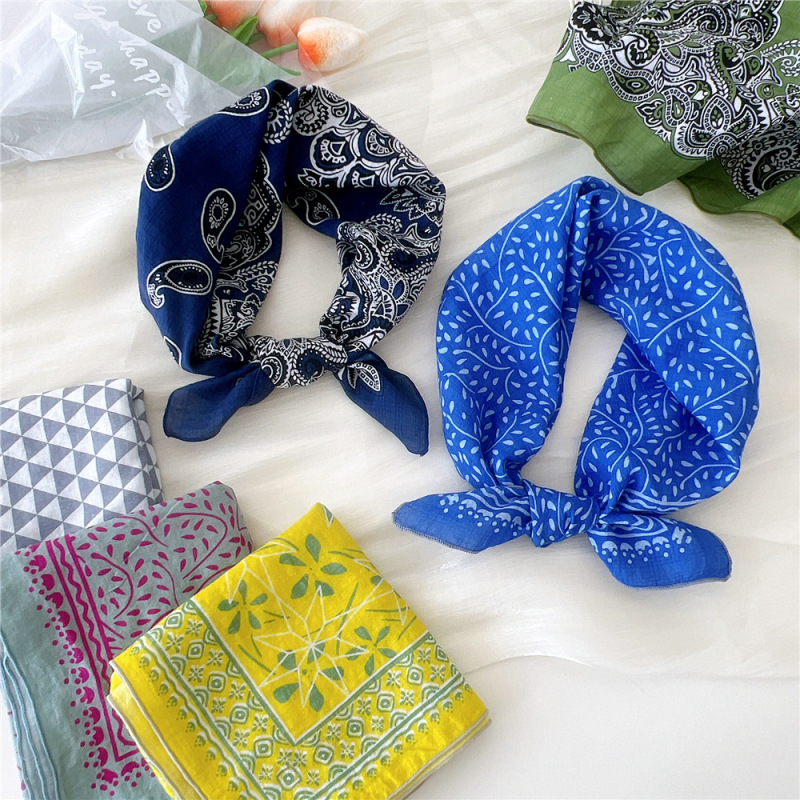 55 Cashew Cotton Linen Headscarf Summer and Autumn All-match Square Cotton Linen Small Scarf Women's Thin Fresh Decorative Silk Scarf 55 Cashew Cotton Linen Headscarf Summer and Autumn All-match Square Cotton Linen Small Scarf Women's Thin Fresh Decorative Silk Scarf
