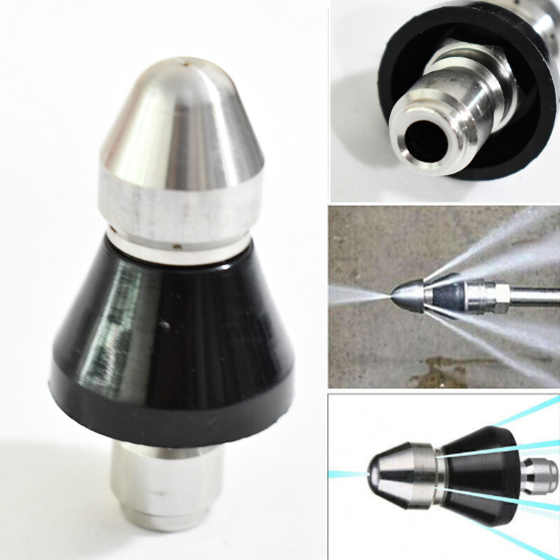 下水道疏通水老鼠 清洗机高压地老鼠头管道清洗喷头疏通配件1/4