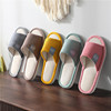 Slippers, non-slip footwear indoor, cloth for beloved, slide, cotton and linen