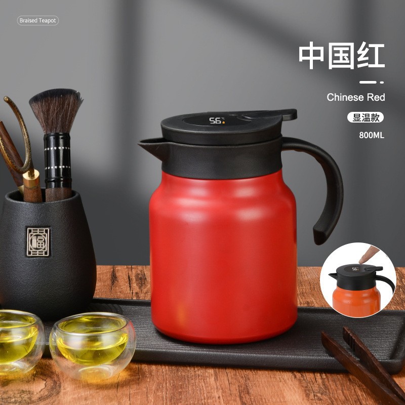 316 de acero inoxidable guisada tetera vacío de gran capacidad al aire libre cafetera té casa tapada té olla de aislamiento al por mayor