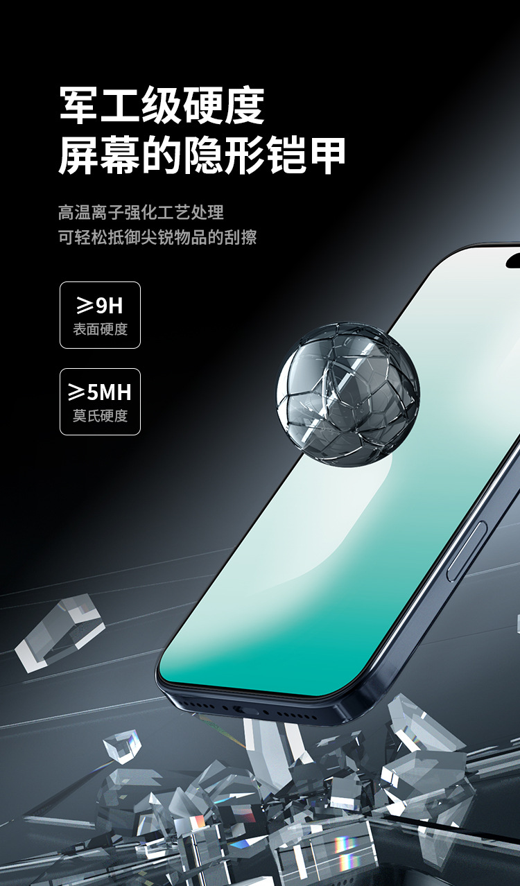 Kính cường lực NILLKIN AR chống phản chiếu HD cho iPhone 17 Pro Max — Phim kính cường lực dòng AR (H+PRO) chi tiết 8