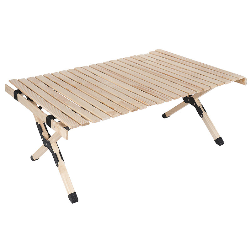 Madera al aire libre mesa plegable y silla traje portátil huevo rollo Mesa camping picnic Mesa coche viaje al aire libre mesa plegable