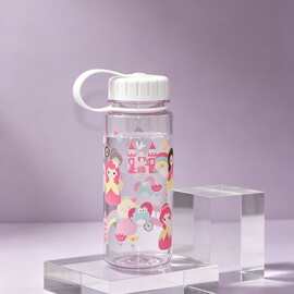 无 BPA 安全 500 毫升塑料水杯儿童上学成人通勤户外全天候随身饮