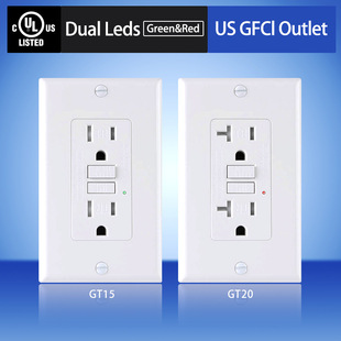 Cross-Border E-Commerce Hot-Selling Gfci Leakage Protection Socket Us Standard Ul Certification 15Amp/20A Multiple Specifications Available