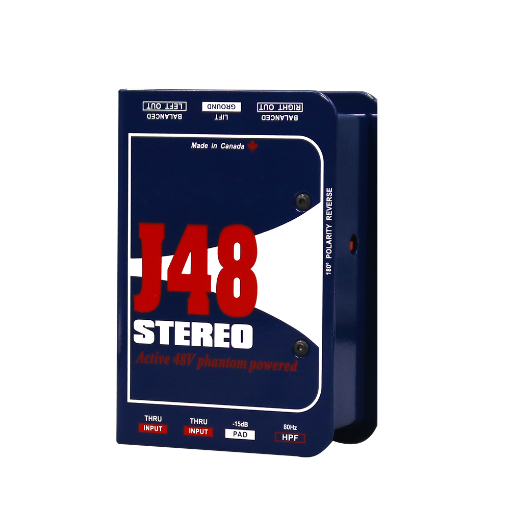 J48 PRO DI 록 일렉트릭 기타 일렉트릭 베이스 전기 박스 키보드 전자 음향 악기 J48 모노 디 박스