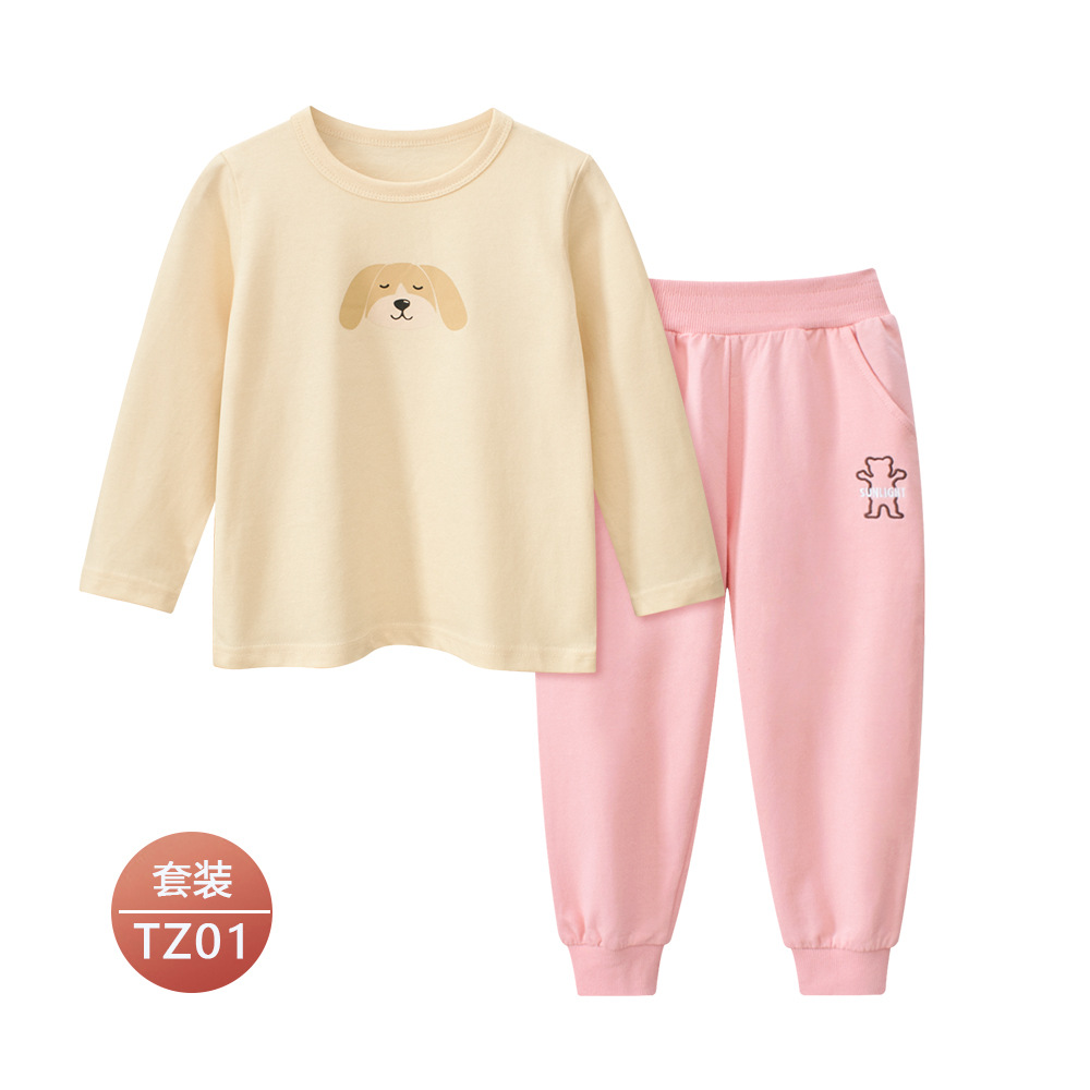 27 ropa para niños de marca para el hogar otoño nueva camiseta de manga larga de estilo coreano para niñas al por mayor ropa para bebés un envío
