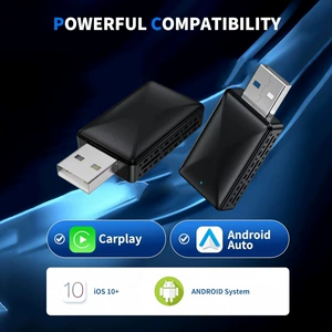 Simli CarPlay-dən simsizə 2-si 1-də adapter, avtomobil üçün simsiz Android Auto qutusu