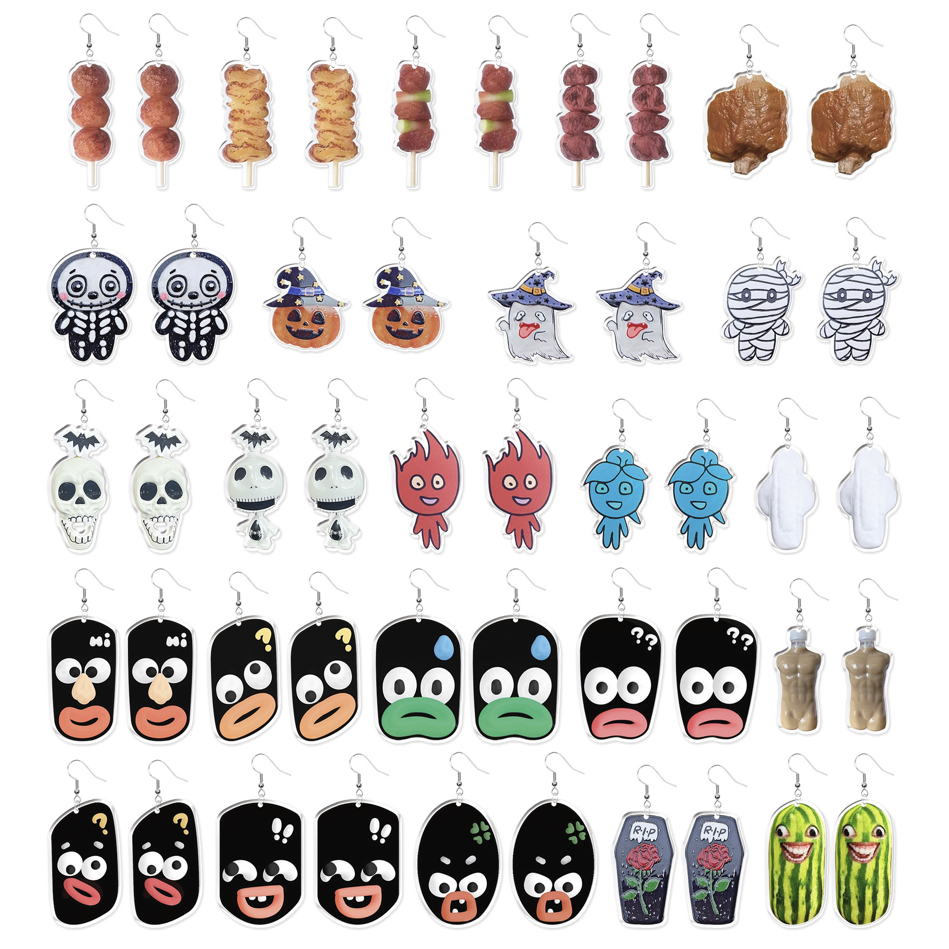 acrylic creative earrings