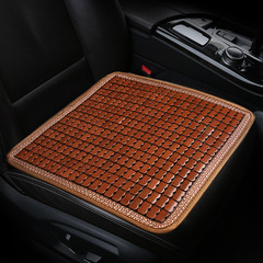 Wooden bead car seat cushion single piece small square cushion summer ventilation and breathable cooling cushion summer cold cushion four-season universal back cushion