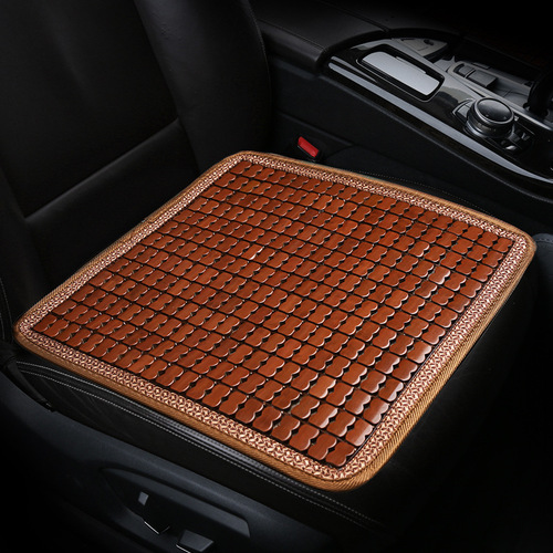 Wooden bead car seat cushion single piece small square cushion summer ventilation and breathable cooling cushion summer cold cushion four-season universal back cushion