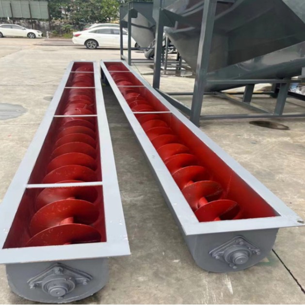 Fabricante de transportador de tornillo sin eje transportador de lodos tipo u WLS procesamiento de equipos de transporte de tornillo de acero inoxidable