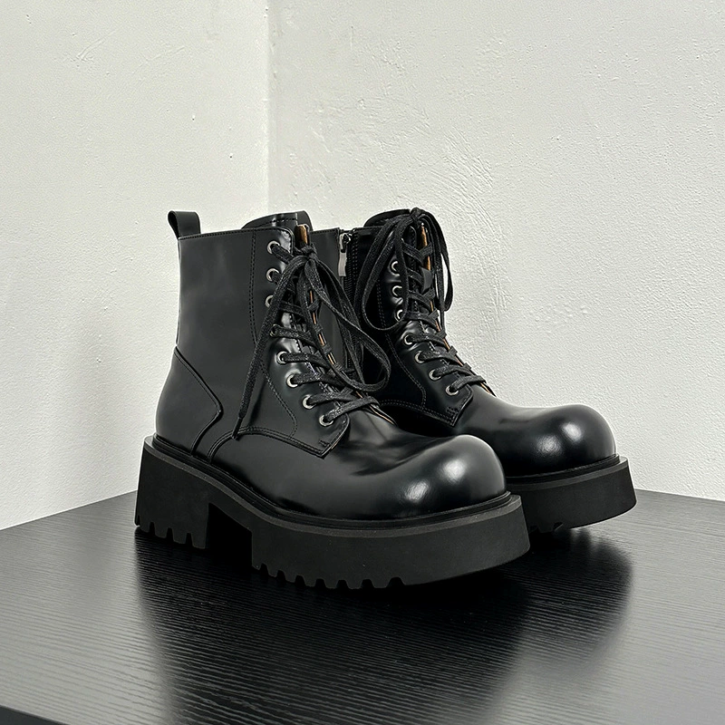 Оригинальные кожаные сапоги Martin с открытыми бисером