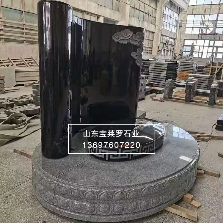 山西黑 中国黑墓碑 黑色墓碑石材 立式墓碑  农村家族墓碑 石碑|ms