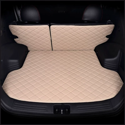 Trunk Mat, for car modification special - beige-half-surround-customized