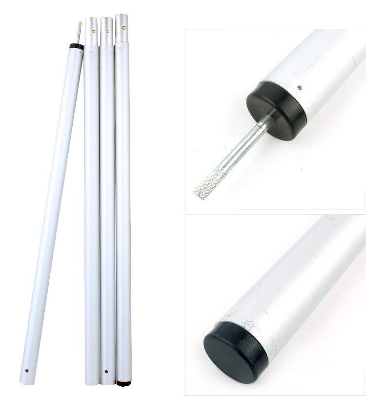 32mm Thickened Outdoor Large Canopy Pole 2.8m Support Poles Thickened Aluminum Alloy 4-Section Sunshade