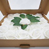 Man-made rose Valentine's Day gift box-packed 25pcs Fake roses DIY wedding Bouquet of flowers ornament bride Hand tied bouquet