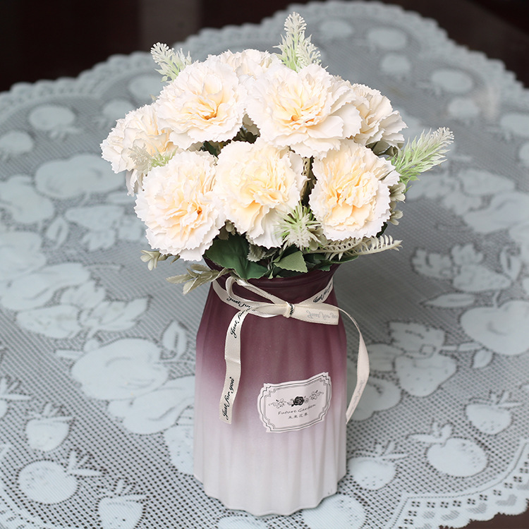 Ramos de Claveles, Lirios, Flores de Seda, Plantas de Boda, Plantas Acuáticas, Decoración del Hogar, Decoración de Mesa, Artículos para el Hogar