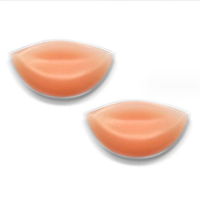 Swimming Breast Pads for Women, Push-Up Underwear, Silicone Hot Spring Swimsuits, Small Breasts, Thickened Waterproof Pads, Horn Gaskets