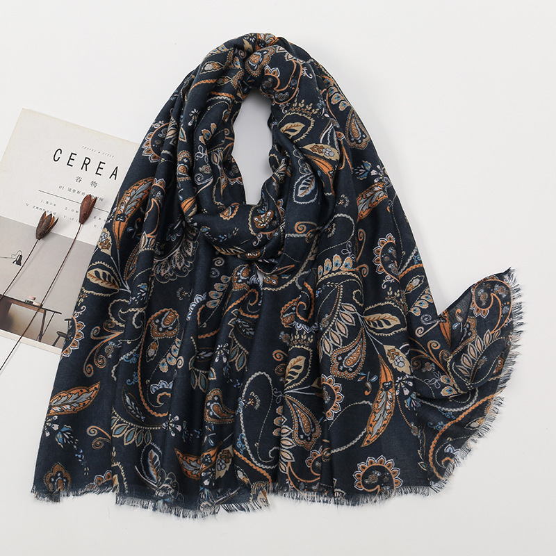 101g Weight Scarf Classification Holiday, Daily Occasion Polyester Material Color Block Pattern All Seasons Season Women's Gender Printing Design Sweet Style Women's Sweet Color Block Polyester Printing Scarf 5
