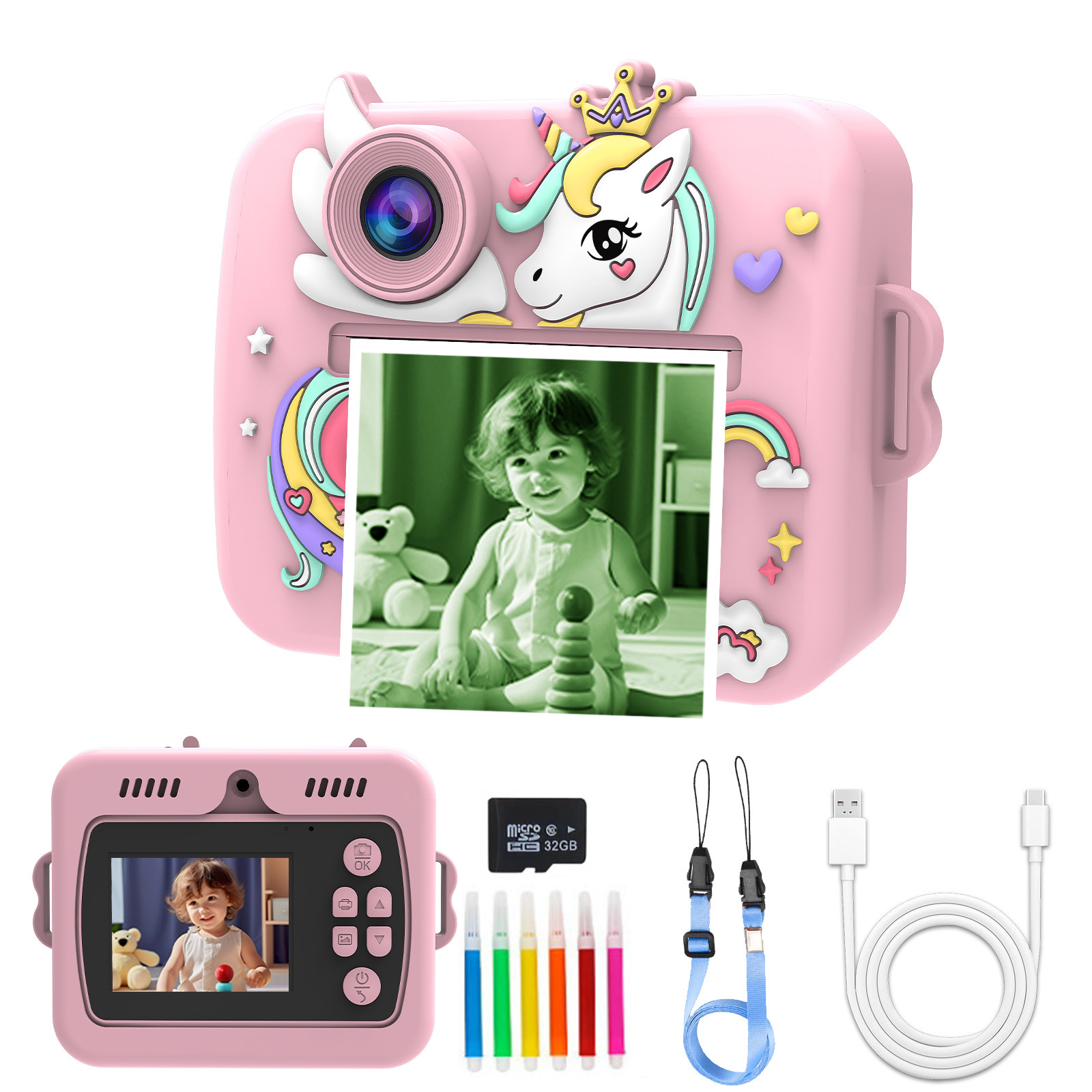 (Cross-border trading), polaroid, cartoon camera