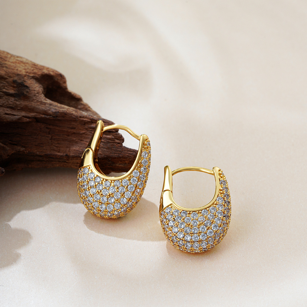 15g Weight Copper Ear Needle Material Hoop Earrings Classification 1 Pair Quantity Daily, Street Occasion Copper Material Geometric Pattern All Seasons Season Women's Gender Polished Finish Plating Design Simple Style, Classic Style Style 1 Pair Simple Style Classic Style Geometric Plating Copper Hoop Earrings 11