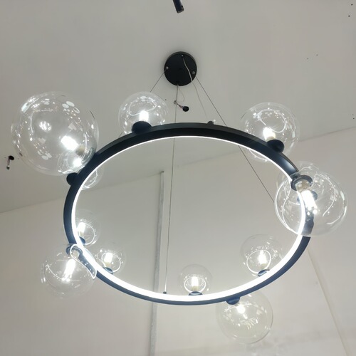 Designer Round Bubble Pod Suspension Lamp Modern Minimalist Style Living Room Dining Room Bedroom Light Personality Commercial Lighting