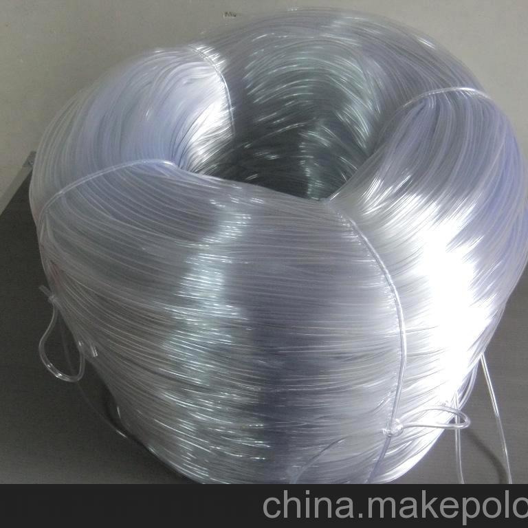 PVC塑料透明细管箱包手袋配件包边透明管开口锯片透明套管