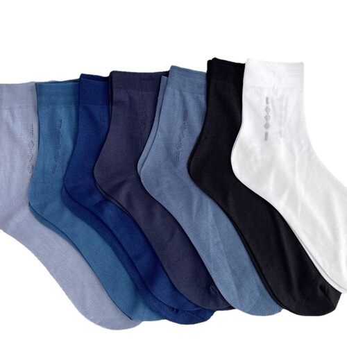 Men's pearl velvet short stockings, loose-cuff socks, comfortable solid-color men's socks with heels, thin-style socks—wholesale carpet socks.