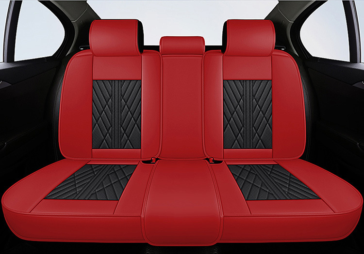 Car Seat Cushion Fully Surrounded by Leather New Car Cushion Seat Cover Four-Season Universal Nappa Leather Special Cushion Car Cover
