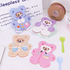 Brand decorations, rainbow candle for face, jewelry, internet celebrity, with little bears, English, dress up