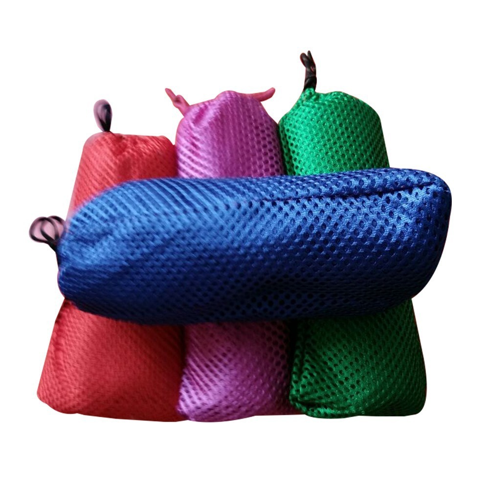 Fuhua al aire libre ultra fresco tela de hielo de malla de ojo hamaca al aire libre transpirable tela de hielo de malla pequeña hamaca de hielo de malla pequeña