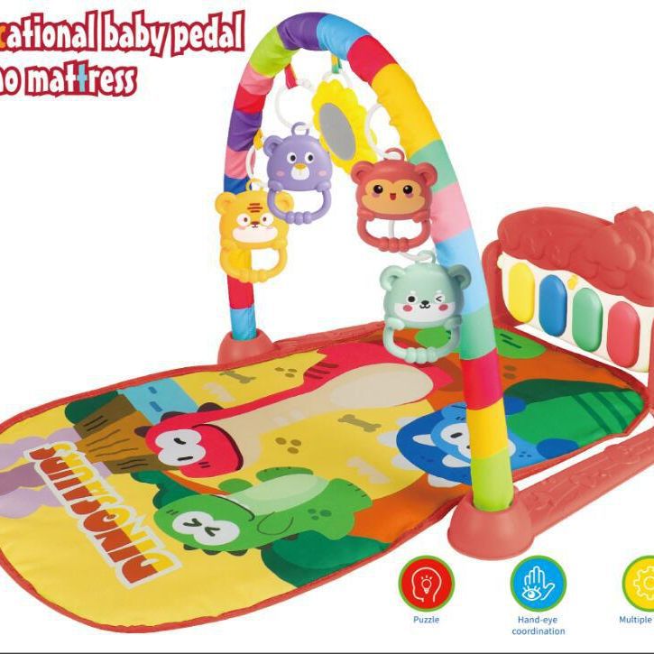 Estante de fitness pedal bebé 0-36 meses bebé educación temprana juguete juego estera transfronteriza