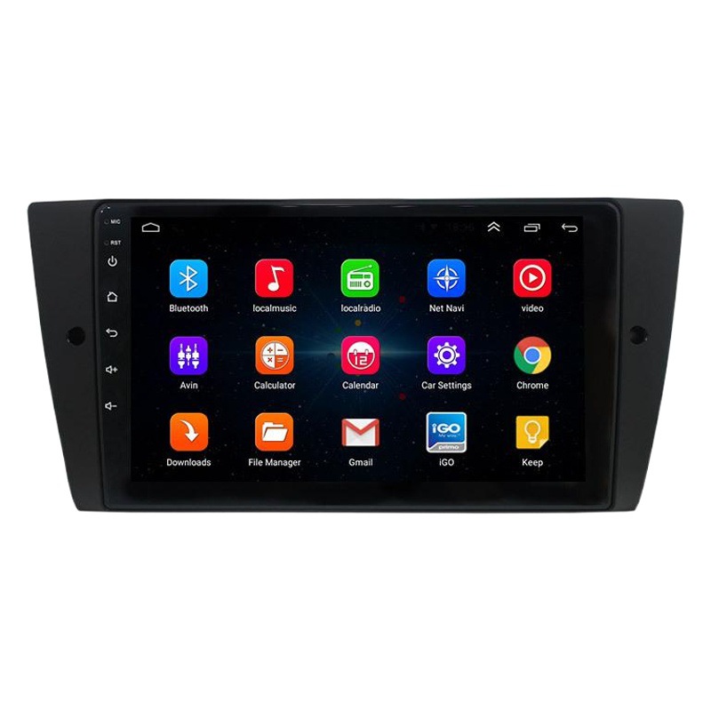 Aplicable a BMW Tres series E90/E91/318/320i Android navegación en pantalla grande todo en un coche GPS Bluetooth