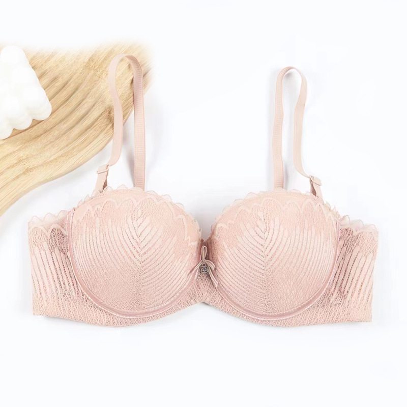 Nuevo 1 / 2 encaje mitad de taza de sostén para mujeres se reúnen en la ropa interior sexy sujetador desmontable correa de hombro image 6