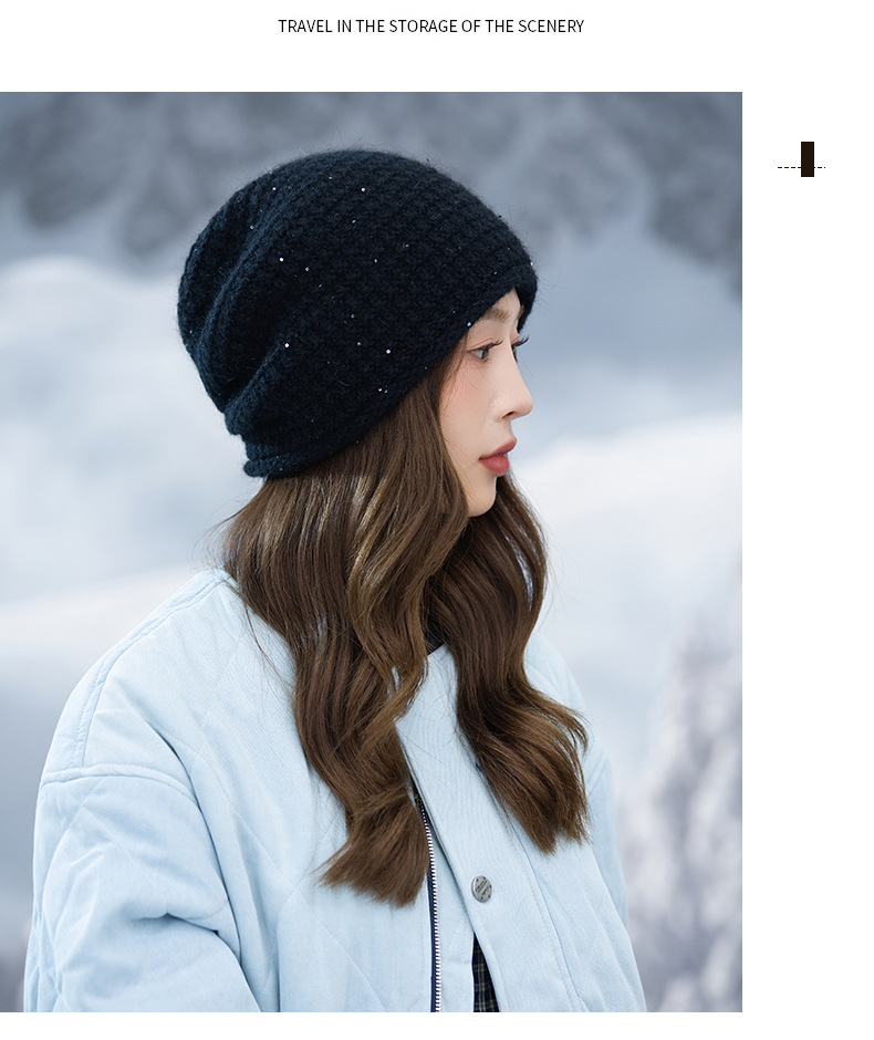 Knitted Plaid Beanie Hat With Fleece Lining For Men Retro Style_voghion.com