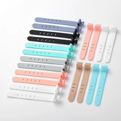 データケーブル収納ケーブル巻き線器ヘッドホンケーブル固定バックル携帯電話充電ケーブルシリコンケーブル