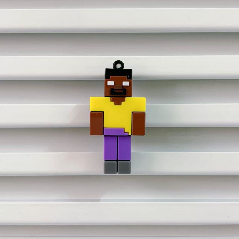 クリエイティブな売れ筋の Minecraft 周辺機器 Minecraft キーホルダー スクールバッグ ペンダント 漫画バッグ ペンダント 人形|undefined