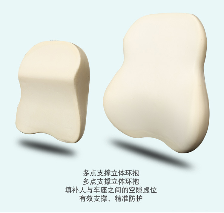Truck-Specific Headrest and Lumbar Support Driver's Seat Lumbar Cushion for Passenger Buses, Semi-Trailers, and Large Vehicles with Memory Foam Neck Pillow and Lumbar Cushion