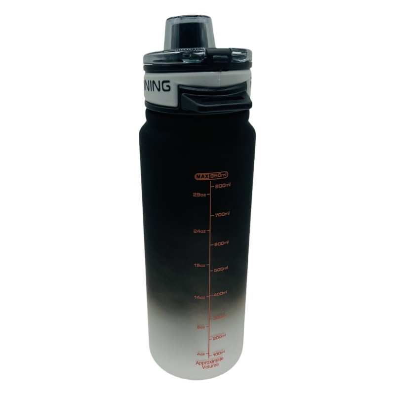 Yichang 8711 Comercio exterior gradiente plástico taza de agua 950ml gran capacidad deportes al aire libre mango espacio al por mayor