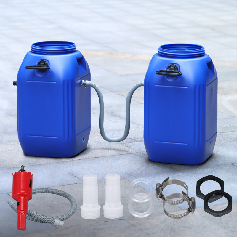 2커넥터 20mm + 호스 1m + 호스 클램프 + 홀 오프너 - 항공기 박스 - P3 (250*150*70)